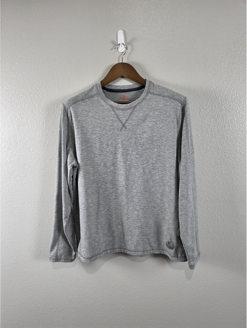 Mens Rugged Elements Large Light Grey Utility Shirt New Without Tags Long Sleeve